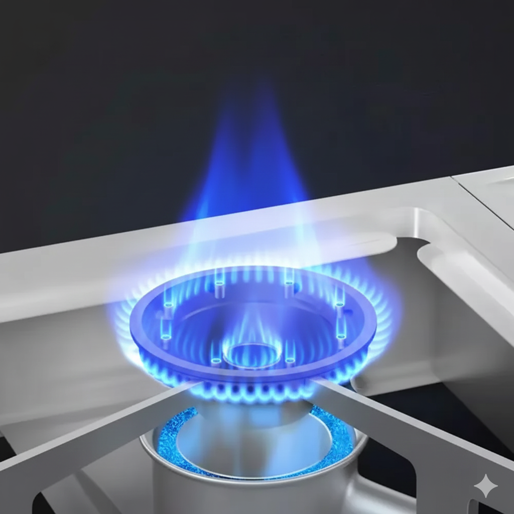 Tragbarer Camping Gaskocher aus Metalllegierung