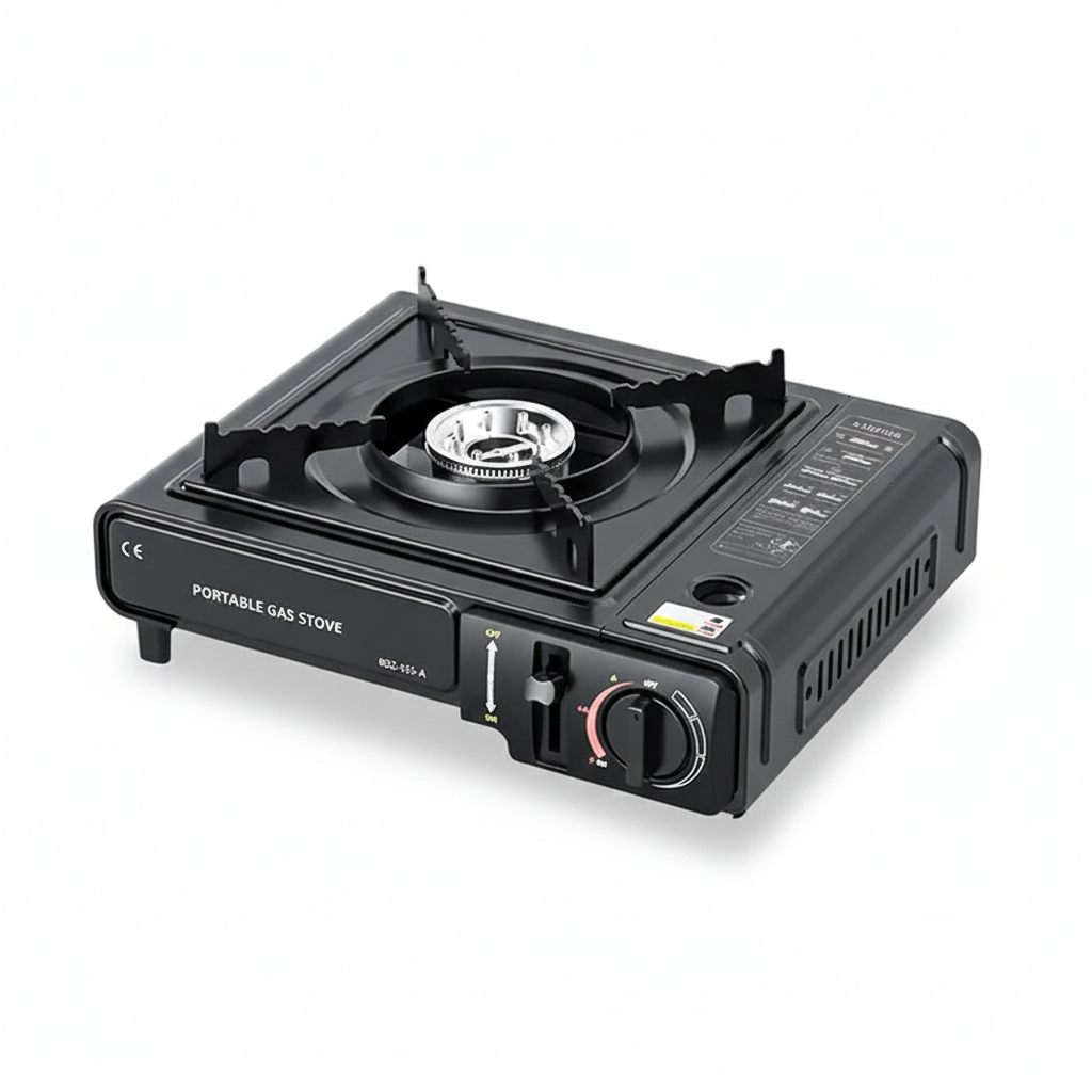 Tragbarer Camping Gaskocher aus Metalllegierung