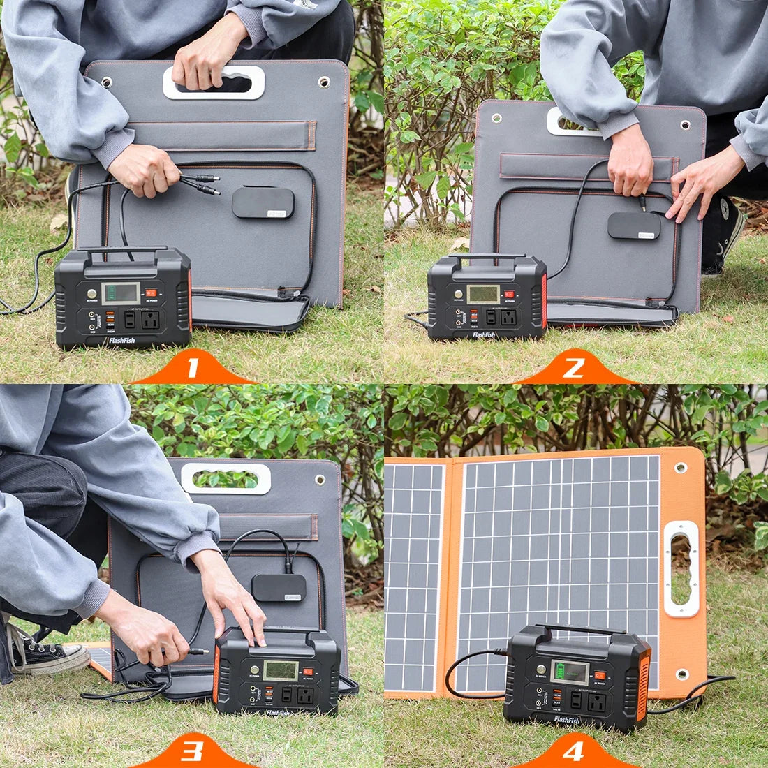 Flashfish E200 Solar-Generator 200W