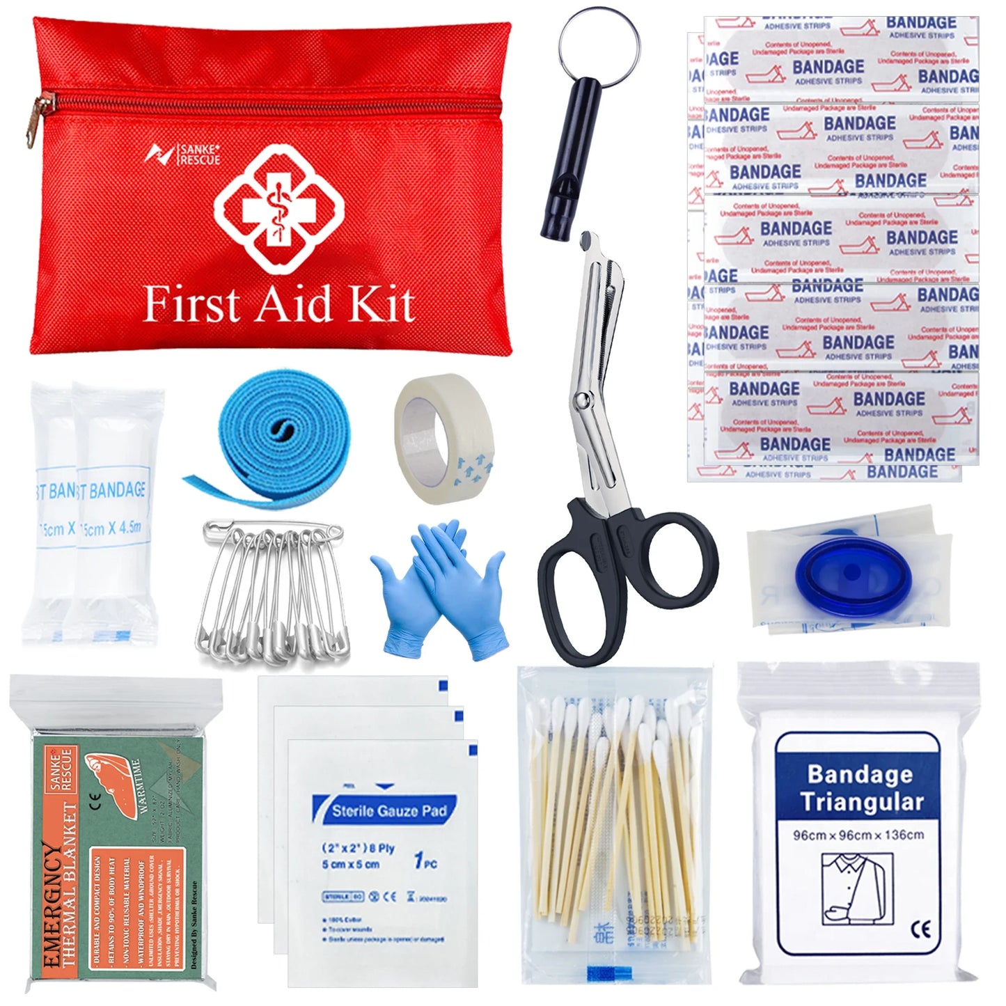 Auto Erste Hilfe & Survival Set für Notfallsituationen