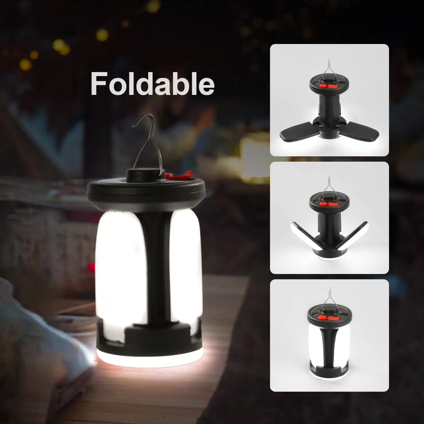 Solar LED Campinglaterne mit Akku